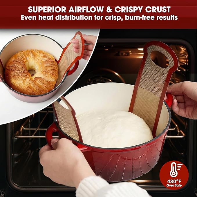 Sourdough Silicone Bread Sling for Dutch Oven, Essentials Bread Making Supplies