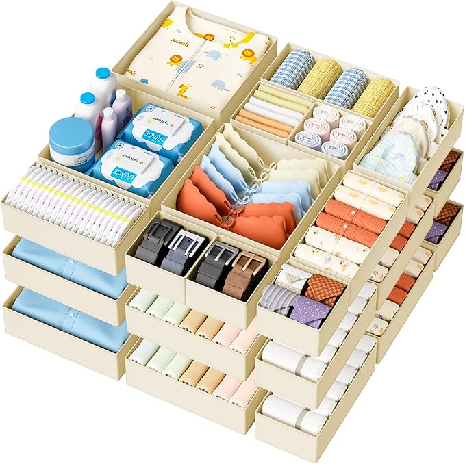 DIMJ Drawer Organizer Clothes