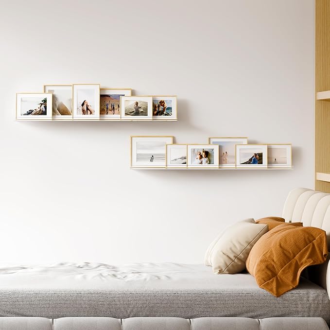 upsimples 2 Pack 35.5x5.5 Inches Acrylic Shelves