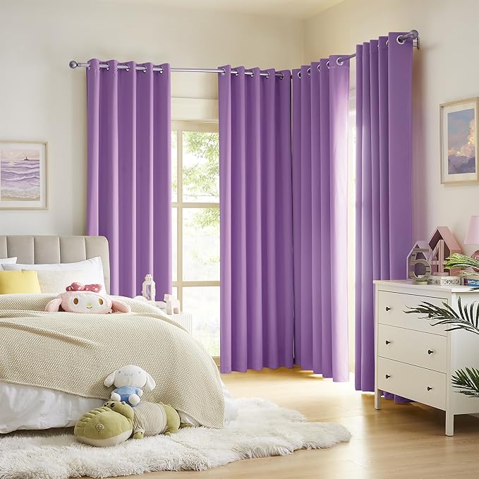 DUALIFE 108 Inch Length Curtain Panels/Drapes