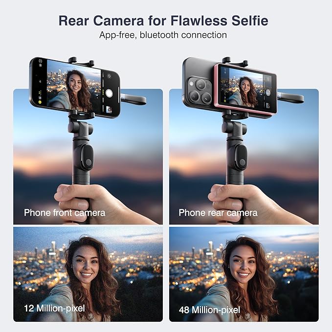 Vlog Selfie Monitor Screen, Magnetic Phone Vlog Selfie Monitor Screen 4K 60fps