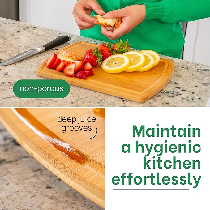 Small Bamboo Cutting Board – 12 Inch Wood Cutting Boards