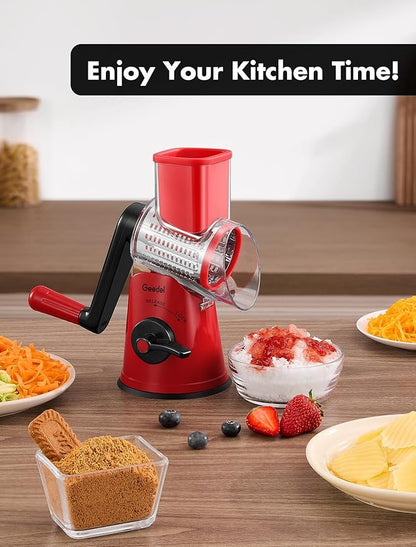 Geedel Rotary Cheese Grater Cheese Shredder