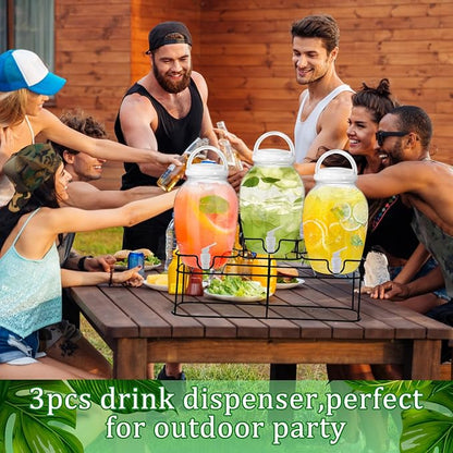Tanlade 3 Pcs Plastic Drink Dispenser