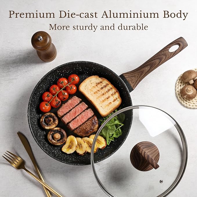 EWFEN 25 Pcs Pots and Pans Set, Nonstick Ceramic Cookware Sets, Healthy