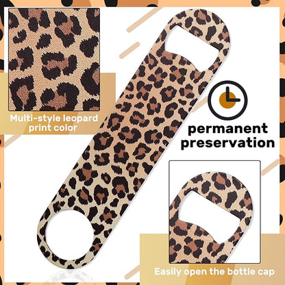 4 Pcs Flat Bottle Opener Heavy Duty Stainless Steel Bottle Opener Beer Flask