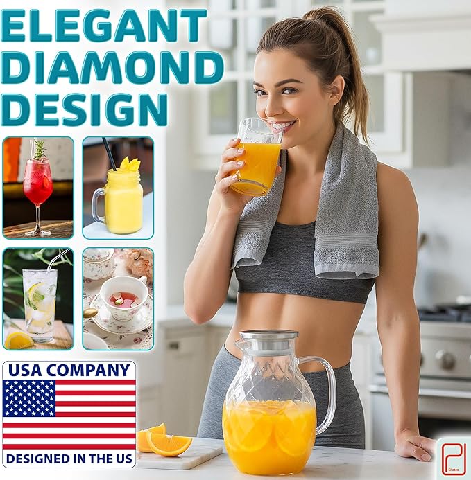 Premium Borosilicate Glass Pitcher