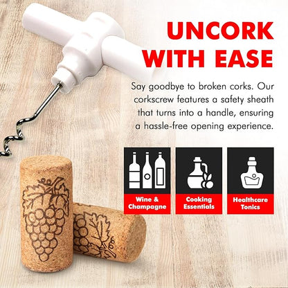 Chef Craft Select Travel Corkscrew, 4 inches in length