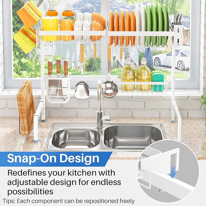 SNTD Over The Sink Dish Drying Rack