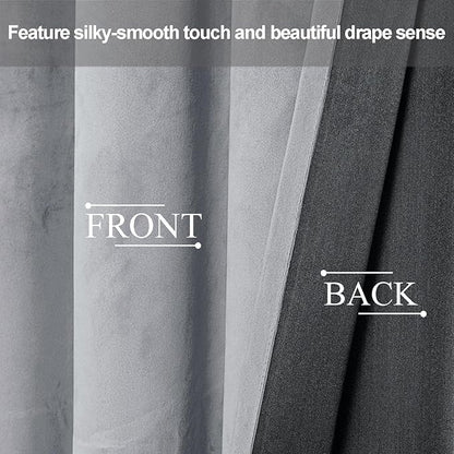 JIUZHEN Extra Long Velvet Curtains