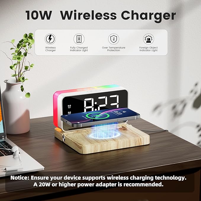 CHOUYONL Alarm Clocks for Bedrooms