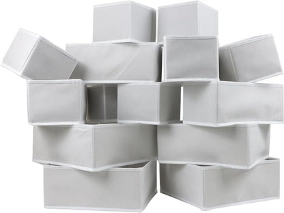 Fordonral 16 Pack Drawer Organizer Clothes, Foldable Fabric Dresser Organizer