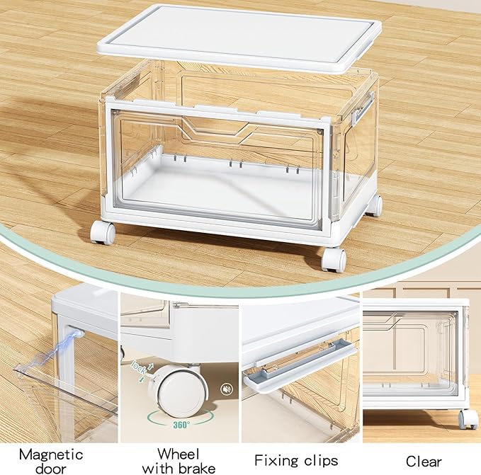 Clear Storage Bins with Lids