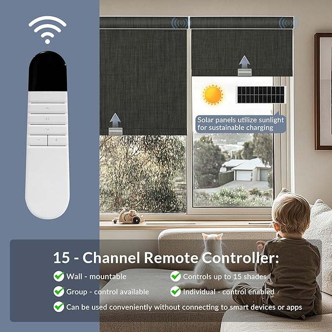 Boolegon Motorized Roller Blinds