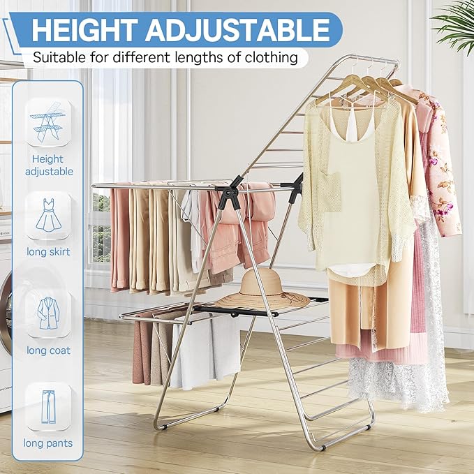 APEXCHASER Clothes Drying Rack