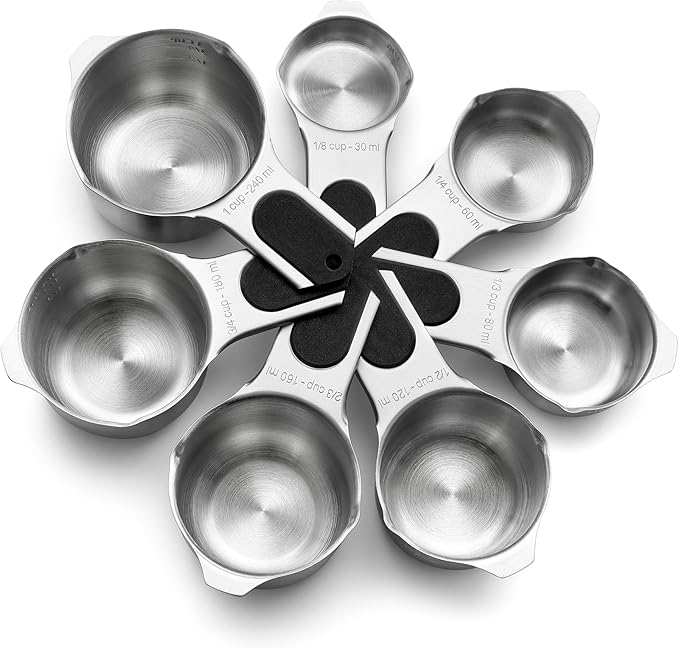 Spring Chef Magnetic Stainless Steel Measuring Cups, Kitchen Tools