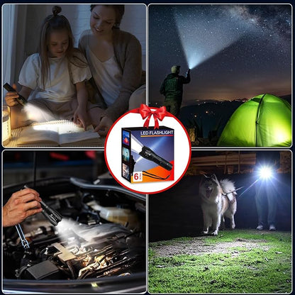 12Pack LED Flashlights High Lumens, 5Mode Tactical Flashlight for Home, Small Flashlights Powerful, Pocket Flashlight Bright, Adjustable Torch Light, Mini Flash Light for Emergencies Camping Outdoor