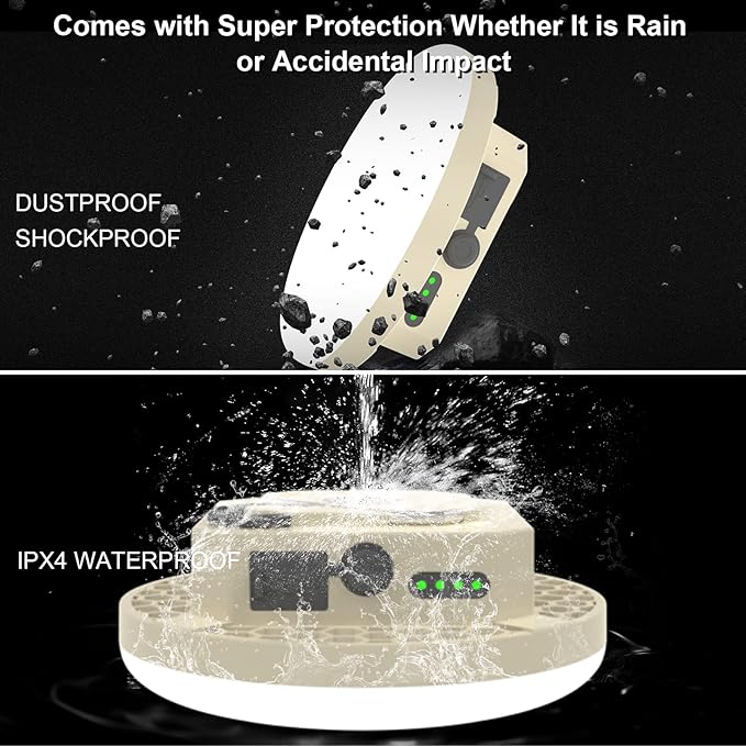 10000mAh Rechargeable 3000LM Tent Light Camping Light, 6500K 24Hours Long Play Time , Outdoor Night Market Light Night Fishing Light Emergency Lights for Hurricane Tsunami disasters (30W（Beigeï¼?