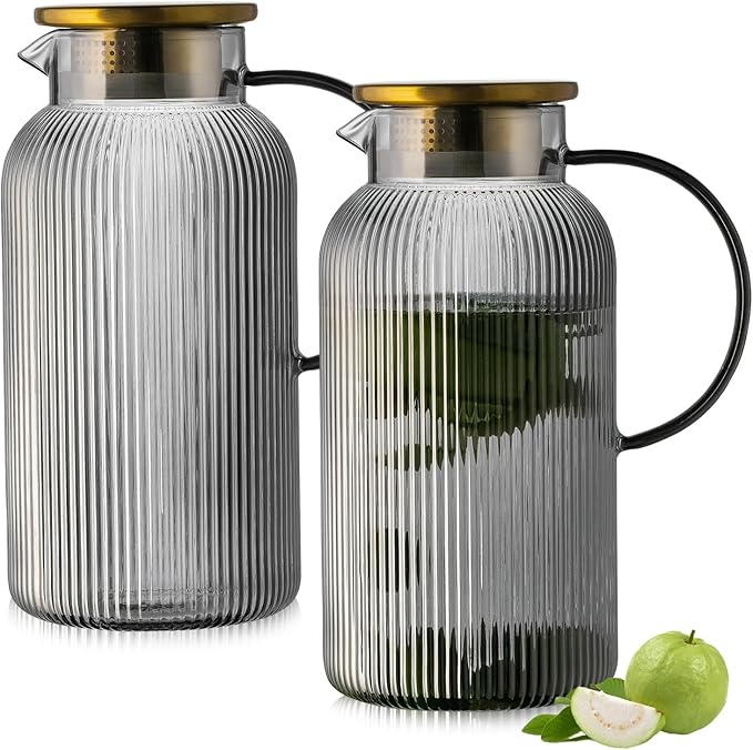 Buaic 2 PACK Glass Pitcher