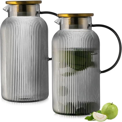 Buaic 2 PACK Glass Pitcher