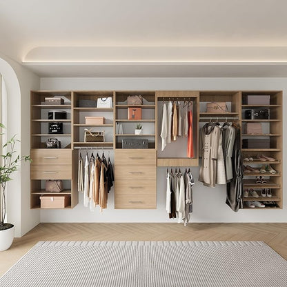 Modular Closet System, Wood Tower Closet Storage
