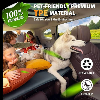 Floor Mats for Toyota Highlander 2014-2019, Custom Fit All Weather TPE Rubber Floor Liners for Highlander, Heavy Duty Car Full Mats Accessories 3 Rows and Cargo Liner with Backrest Set