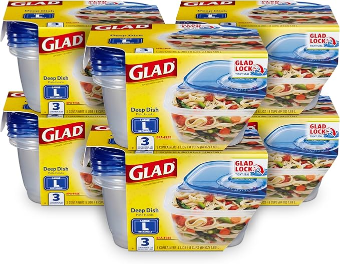 Glad GladWare Deep Dish Food Storage Containers