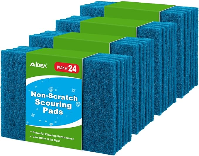 AIDEA Non-Scratch Scouring Pads, Dish Scrubber Pads