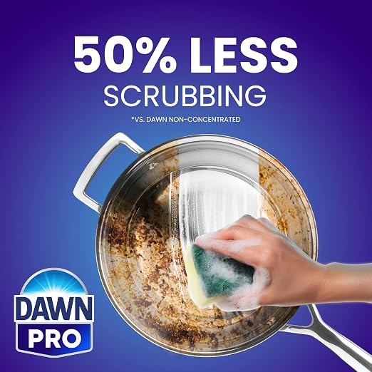 Dawn PRO Heavy Duty Manual Pot & Pan Detergent, Dish Soap (1 gal, 4 pack)