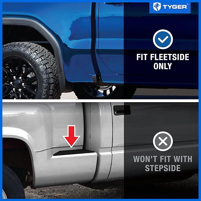 Tyger Auto T3 Soft Tri-Fold Truck Bed Tonneau Cover Compatible with 2004-2006 Chevy Silverado / GMC Sierra 1500 | 2007 Classic ONLY | Fleetside 5'8" Bed (69") | TG-BC3C1008 , Black