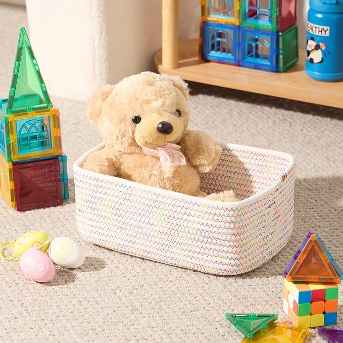 MiniArk Small Storage Baskets for Organizing | Closet Organizer Bins | Shelf