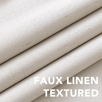 H.VERSAILTEX Linen Curtains 100% Blackout Curtains