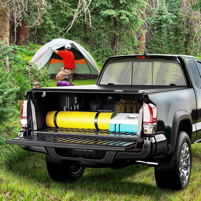 OEDRO Soft Roll Up Truck Bed Tonneau Cover Fit for 2017-2026 Honda Ridgeline, Fleetside 5 Feet Bed