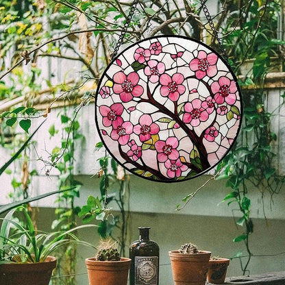 CRISGIF Stained Glass Window Hanging