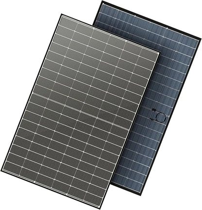 JJN Bifacial 400 Watt Solar Panel, N-Type 16BB 400W Solar Panels, 25% High Efficiency Monocrystalline Solar Module for 12V/24V/48V PV System for Homes Rooftop Farm RV and Off-Grid Applications