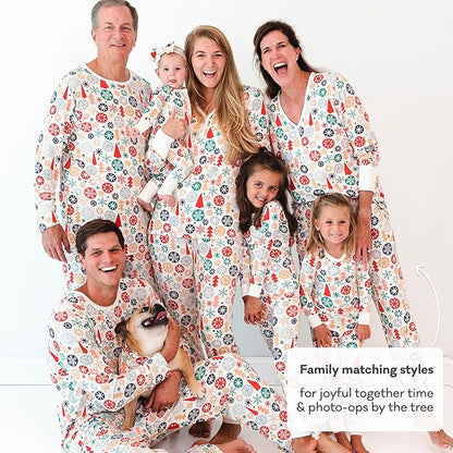 Little Sleepies Two-Piece Pajama Set for Boys & Girls, Soft Viscose from Bamboo Toddler Pajamas for Kids, Family Matching PJs