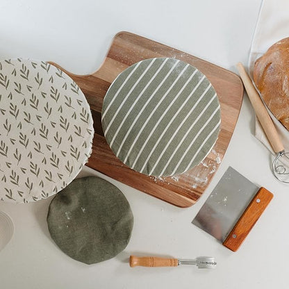 Beautiful Linen Cotton Blend Bowl Covers