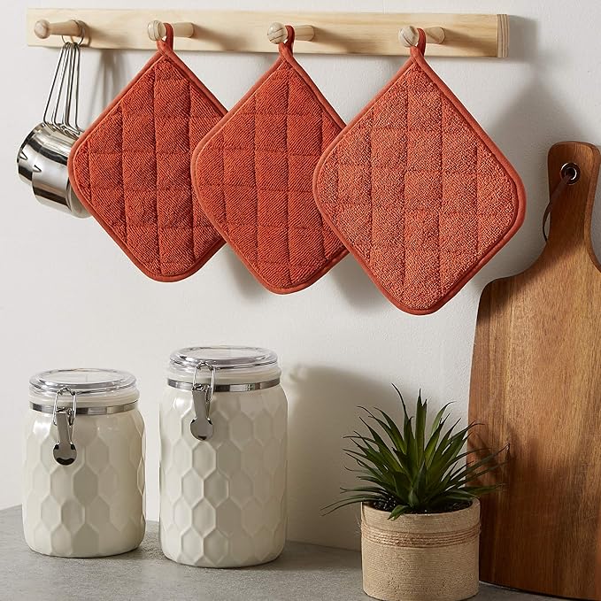 DII Basic Terry Collection Quilted 100% Cotton, 3 Piece