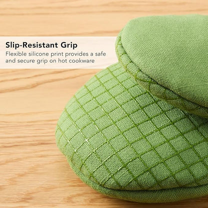 KITCHENAID Gourmet Series Gridlines Mini Oven Mitts 2-Pack Set, Heat Resistant