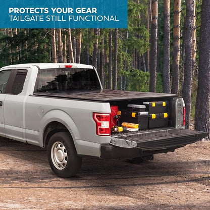 Camo Tonneau Cover Soft Roll-up Truck Bed Protector All Weather Retractable for Chevrolet Chevy Silverado 1500 2019-2026 and GMC Sierra 1500 19-26 Short Bed 5.8 ft (NO Multi-Flex Tailgate)