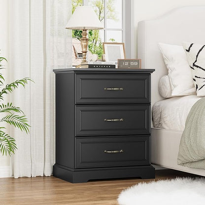 Nightstand Set of 2, Rustic Farmhouse Wood Small Dresser, Bedside Table