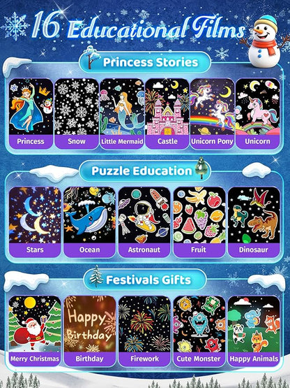 Frozen Toys, 15 Music+16 Films+315 Colors Night Light
