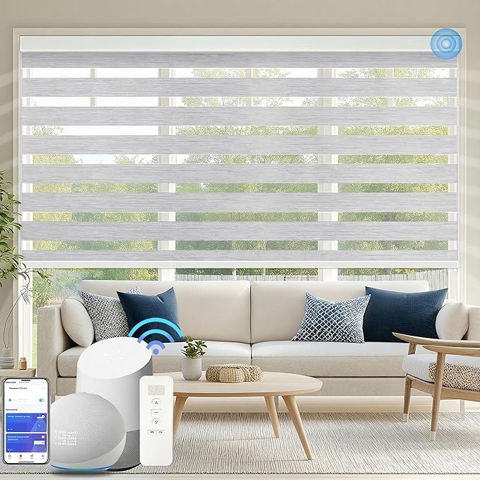 COOLWINDS Motorized Zebra Blinds