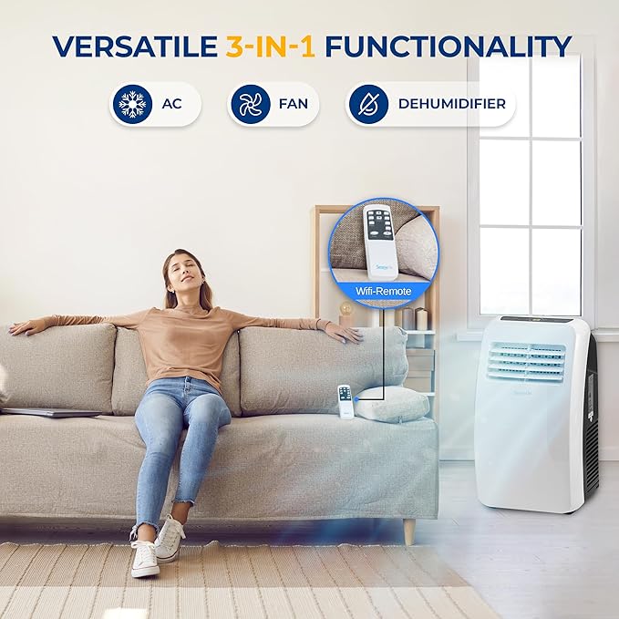 SereneLife 3-in-1 Portable Air Conditioner