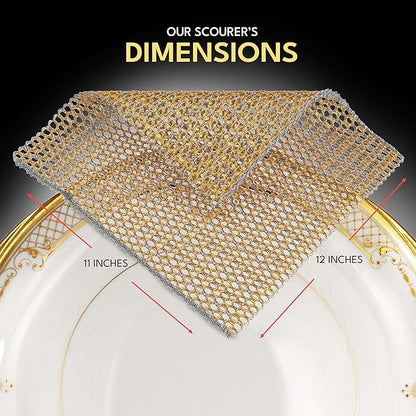 Heavy Duty Dish Scrubbers, Non-Scratch Scouring Pads