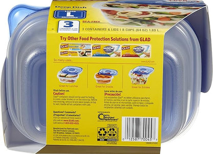 Glad GladWare Deep Dish Food Storage Containers