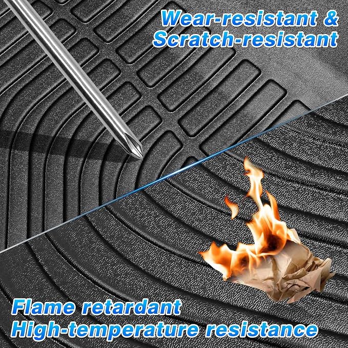Cartist Floor Mats for Jeep Cherokee 2016-2023 (Not for Grand Cherokee), All Weather Floor Mat for Cherokee Accessories, Heavy Duty Car Mats, Car Accessories