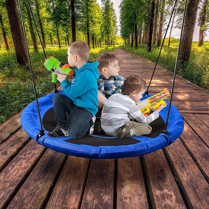 RedSwing 43" Saucer Tree Swing for Kids Indoor Outdoor, Large Round Swing, 500 Lbs Weight Capacity, Perfect for Tree, Swings Set, Backyard, Playground, Easy Install