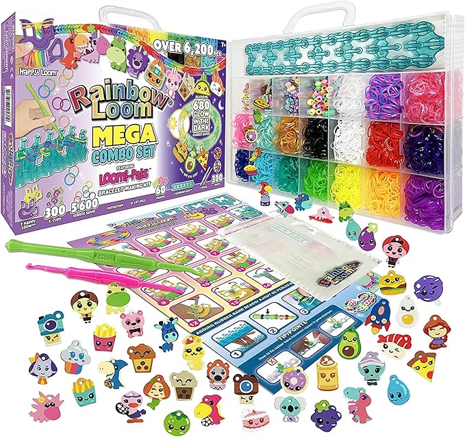 Rainbow Loom Loomi-Pals Glow in The Dark Mega Combo Set, for Boys & Girls Ages 7+