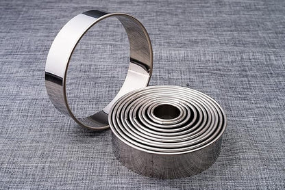 12 Piece Round Cookie Cutters Set, Donut Cutter Set, Stainless Steel Circle